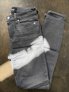 PAIGE gray skinny jeans